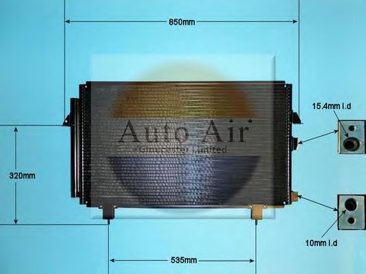 Конденсатор, кондиционер AUTO AIR GLOUCESTER 16-8909