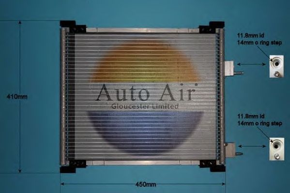 Конденсатор, кондиционер AUTO AIR GLOUCESTER 16-1128
