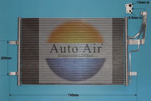 Конденсатор, кондиционер AUTO AIR GLOUCESTER 16-9917