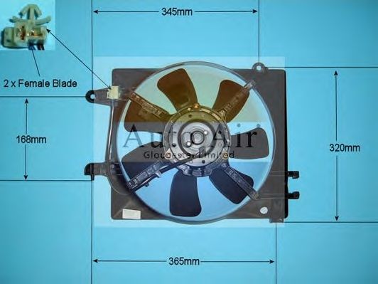 Электродвигатель, вентилятор радиатора AUTO AIR GLOUCESTER 05-1129