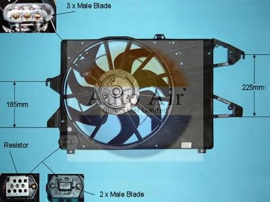 Электродвигатель, вентилятор радиатора AUTO AIR GLOUCESTER 05-1147