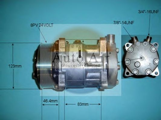 Компрессор, кондиционер AUTO AIR GLOUCESTER 14-4762