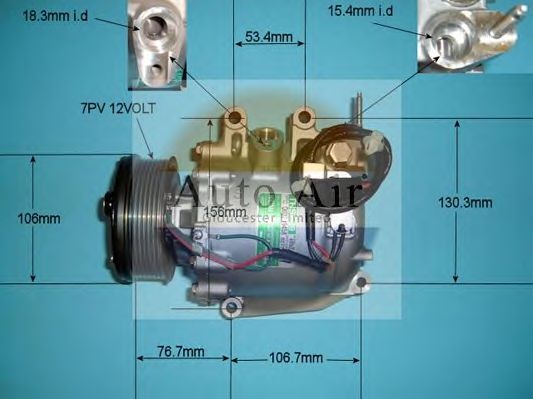 Компрессор, кондиционер AUTO AIR GLOUCESTER 14-4992