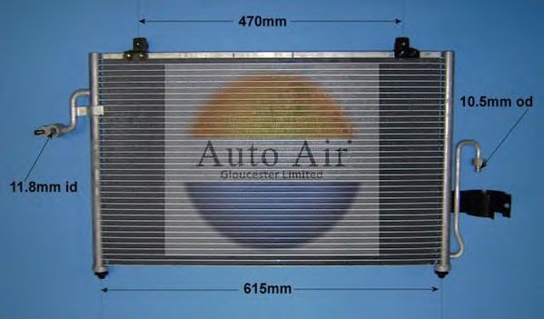 Конденсатор, кондиционер AUTO AIR GLOUCESTER 16-9764