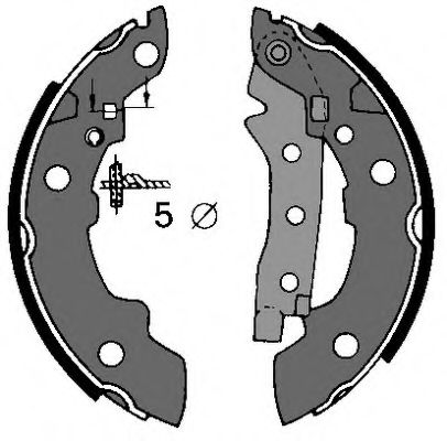 Комплект тормозных колодок VEMA 84050
