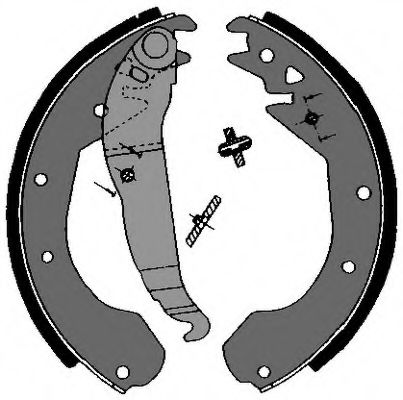 Комплект тормозных колодок VEMA 84465