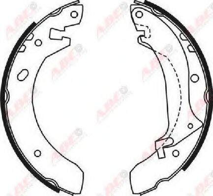 Комплект тормозных колодок ABE C0I001ABE