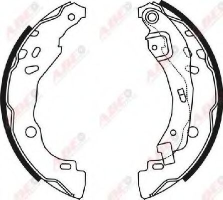 Комплект тормозных колодок ABE C0R023ABE
