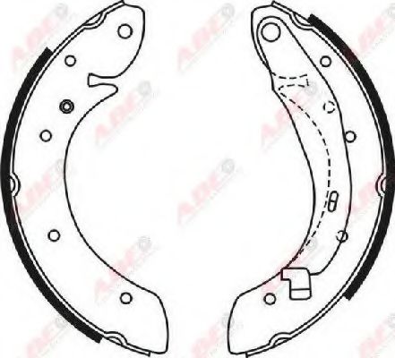 Комплект тормозных колодок ABE C0R030ABE