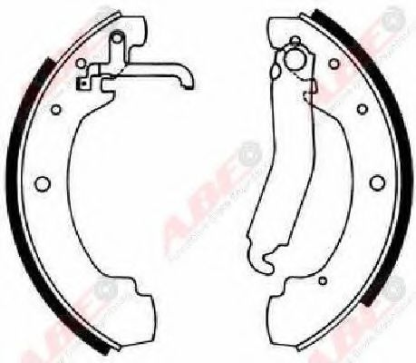 Комплект тормозных колодок ABE C0W022ABE