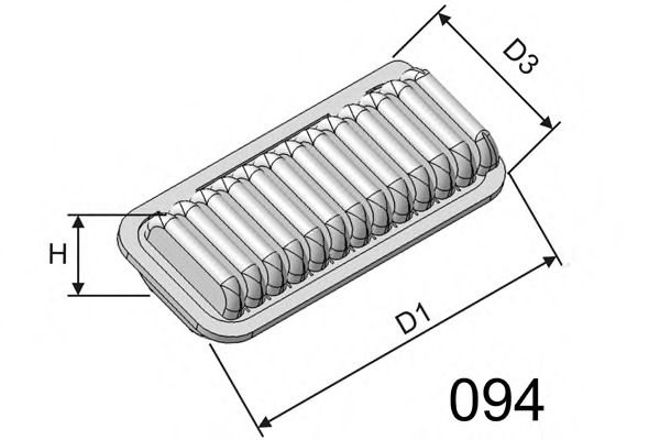 Воздушный фильтр MISFAT P247