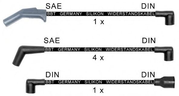 Комплект проводов зажигания BBT ZK1864