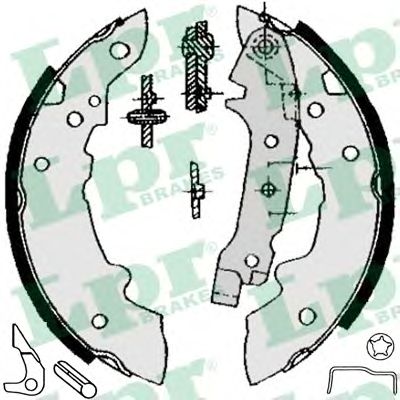Комплект тормозных колодок LPR 84321