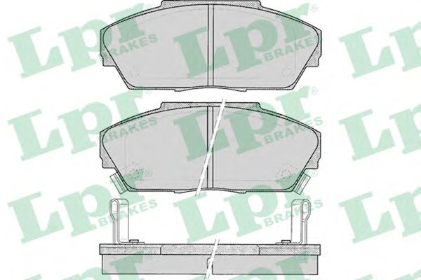 Комплект тормозных колодок, дисковый тормоз LPR 05P080