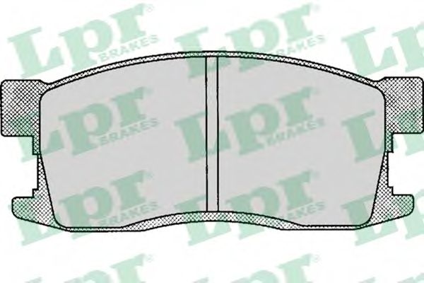 Комплект тормозных колодок, дисковый тормоз LPR 05P081