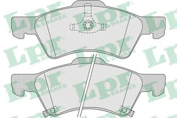 Комплект тормозных колодок, дисковый тормоз LPR 05P1006