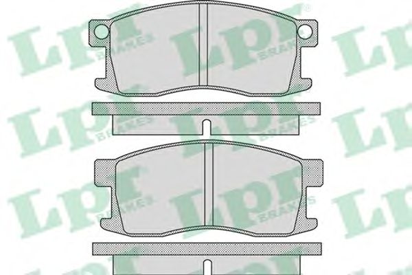 Комплект тормозных колодок, дисковый тормоз LPR 05P1094