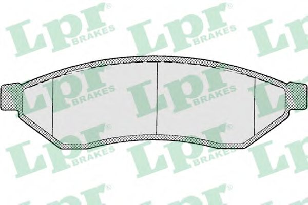 Комплект тормозных колодок, дисковый тормоз LPR 05P1198
