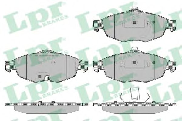 Комплект тормозных колодок, дисковый тормоз LPR 05P1356