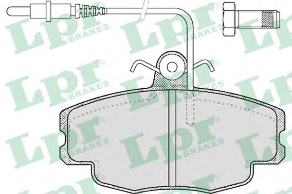 Комплект тормозных колодок, дисковый тормоз LPR 05P422