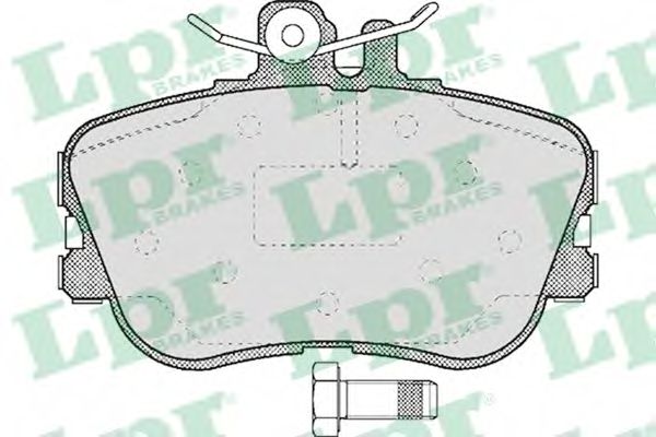 Комплект тормозных колодок, дисковый тормоз LPR 05P492