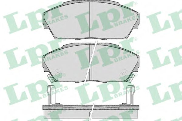 Комплект тормозных колодок, дисковый тормоз LPR 05P555
