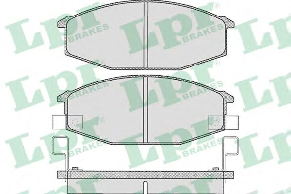 Комплект тормозных колодок, дисковый тормоз LPR 05P581