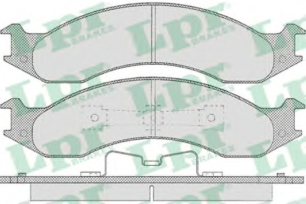 Комплект тормозных колодок, дисковый тормоз LPR 05P630