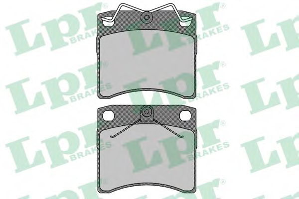 Комплект тормозных колодок, дисковый тормоз LPR 05P631