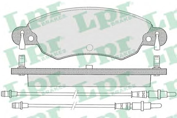 Комплект тормозных колодок, дисковый тормоз LPR 05P792