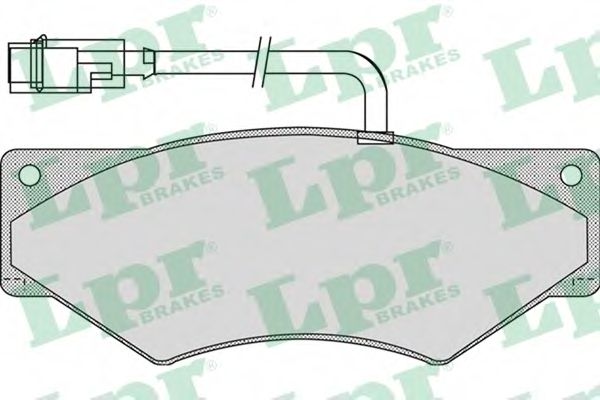 Комплект тормозных колодок, дисковый тормоз LPR 05P880