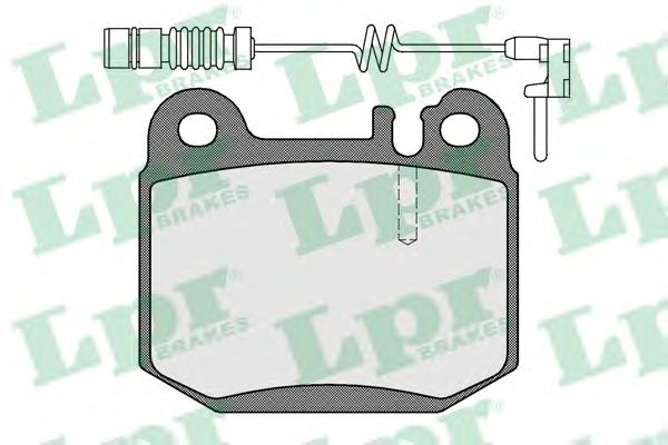 Комплект тормозных колодок, дисковый тормоз LPR 05P901A