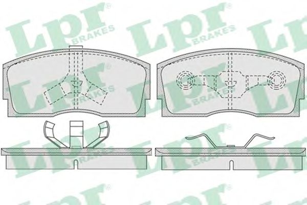 Комплект тормозных колодок, дисковый тормоз LPR 05P926