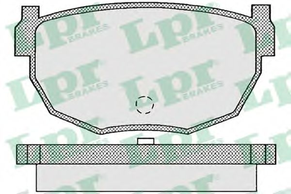 Комплект тормозных колодок, дисковый тормоз LPR 21122