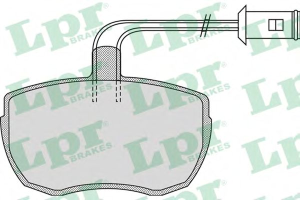 Комплект тормозных колодок, дисковый тормоз LPR 05P968