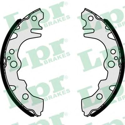 Комплект тормозных колодок LPR 09380