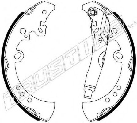 Комплект тормозных колодок TRUSTING 026.357