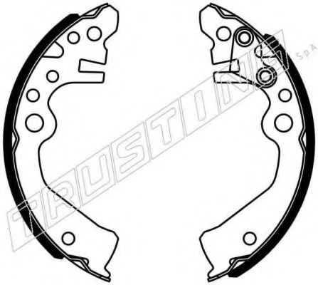Комплект тормозных колодок TRUSTING 067.206