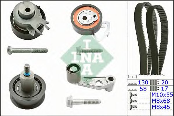 Комплект ремня ГРМ INA 530 0360 10