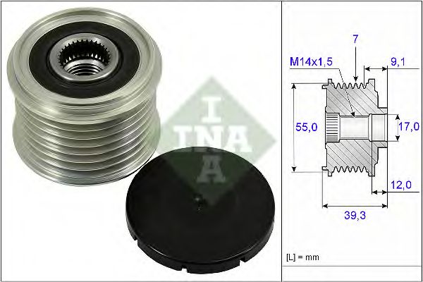 Механизм свободного хода генератора INA 535 0260 10