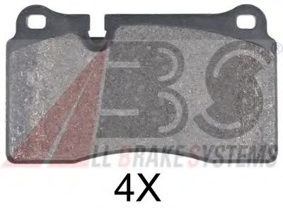 Комплект тормозных колодок, дисковый тормоз A.B.S. 37895 OE