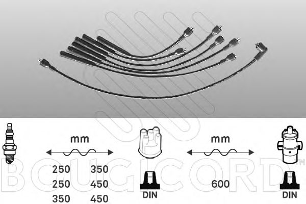 Комплект проводов зажигания BOUGICORD 7294