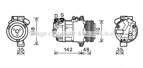 Компрессор, кондиционер AVA QUALITY COOLING BWAK390