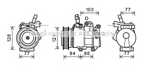 Компрессор, кондиционер AVA QUALITY COOLING HYK318