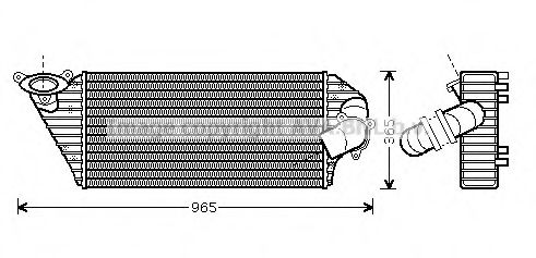 Интеркулер AVA QUALITY COOLING RT4298