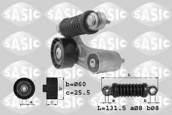 Натяжитель ремня, клиновой зубча SASIC 1624002