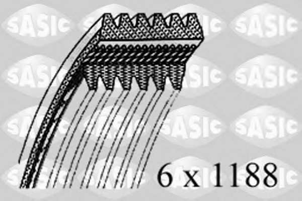 Поликлиновой ремень SASIC 1776099