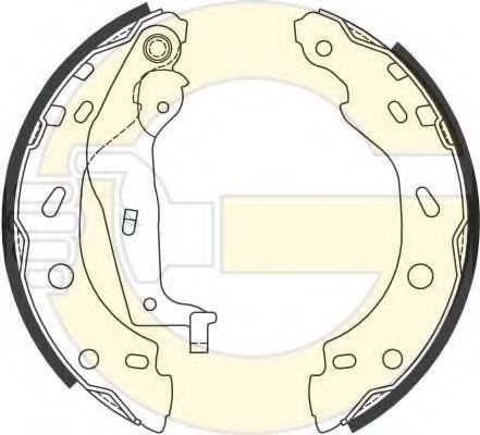 Комплект тормозных колодок GIRLING 5186854