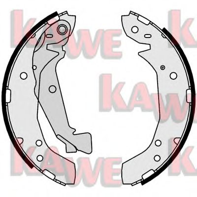 Комплект тормозных колодок KAWE 01023