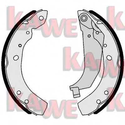Комплект тормозных колодок KAWE 01049